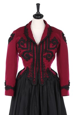Lot 135 - A rare Balenciaga couture strapwork...