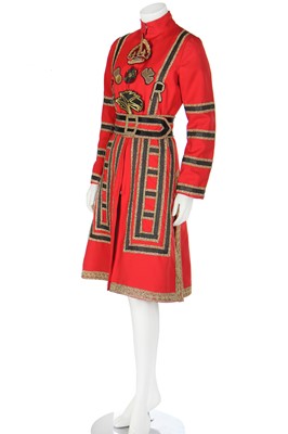 Lot 115 - A rare Colin Wild 'Beefeater' tunic-dress, 1960s