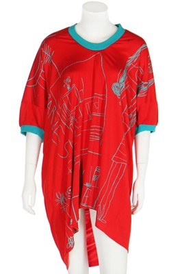 Lot 186 - A BodyMap 'Barbie's House' printed tunic, 'Barbee S/S 1985Takes a Trip Around Nature's Cosmic Curves' collection, SS 1985