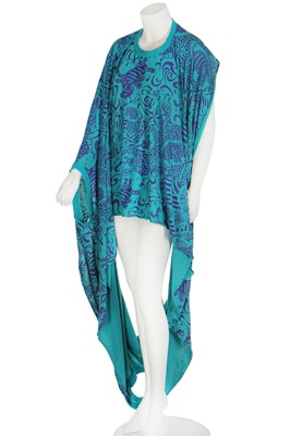 Lot 185 - A BodyMap printed cotton toga robe, Spring-Summer 1985, ' Barbee Takes a Trip Around Nature's Cosmic Curves' collection