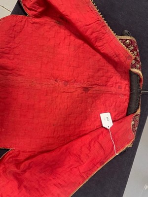 Lot 259 - A nobleman's embroidered velvet waistcoat, Indian, mid-19th century