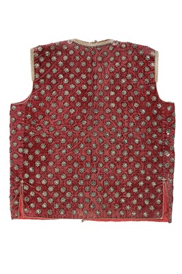Lot 259 - A nobleman's embroidered velvet waistcoat, Indian, mid-19th century