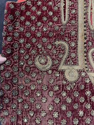 Lot 259 - A nobleman's embroidered velvet waistcoat, Indian, mid-19th century