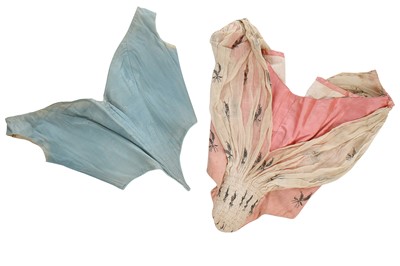 Lot 241 - A group of dress remnants, altered costume and haberdashery, mainly 1850s