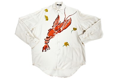 Lot 86 - A Richard James men's Schiaparelli/Salvador Dali inspired 'lobster' print silk shirt, 'Cecil Beaton' collection, Spring-Summer 1990