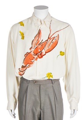 Lot 86 - A Richard James men's Schiaparelli/Salvador Dali inspired 'lobster' print silk shirt, 'Cecil Beaton' collection, Spring-Summer 1990