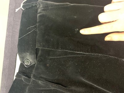 Lot 88 - A Richard James men's black velvet evening suit, probably Autumn-Winter 1989