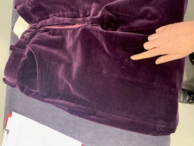 Lot 88 - A Richard James men's black velvet evening suit, probably Autumn-Winter 1989