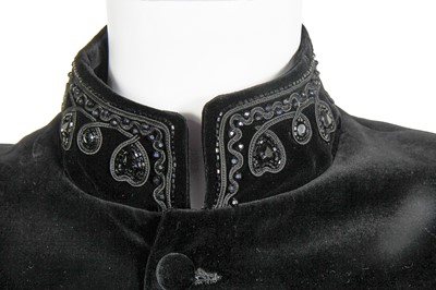 Lot 88 - A Richard James men's black velvet evening suit, probably Autumn-Winter 1989