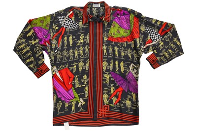 Lot 84 - A Gianni Versace men's printed silk shirt, circa 1992