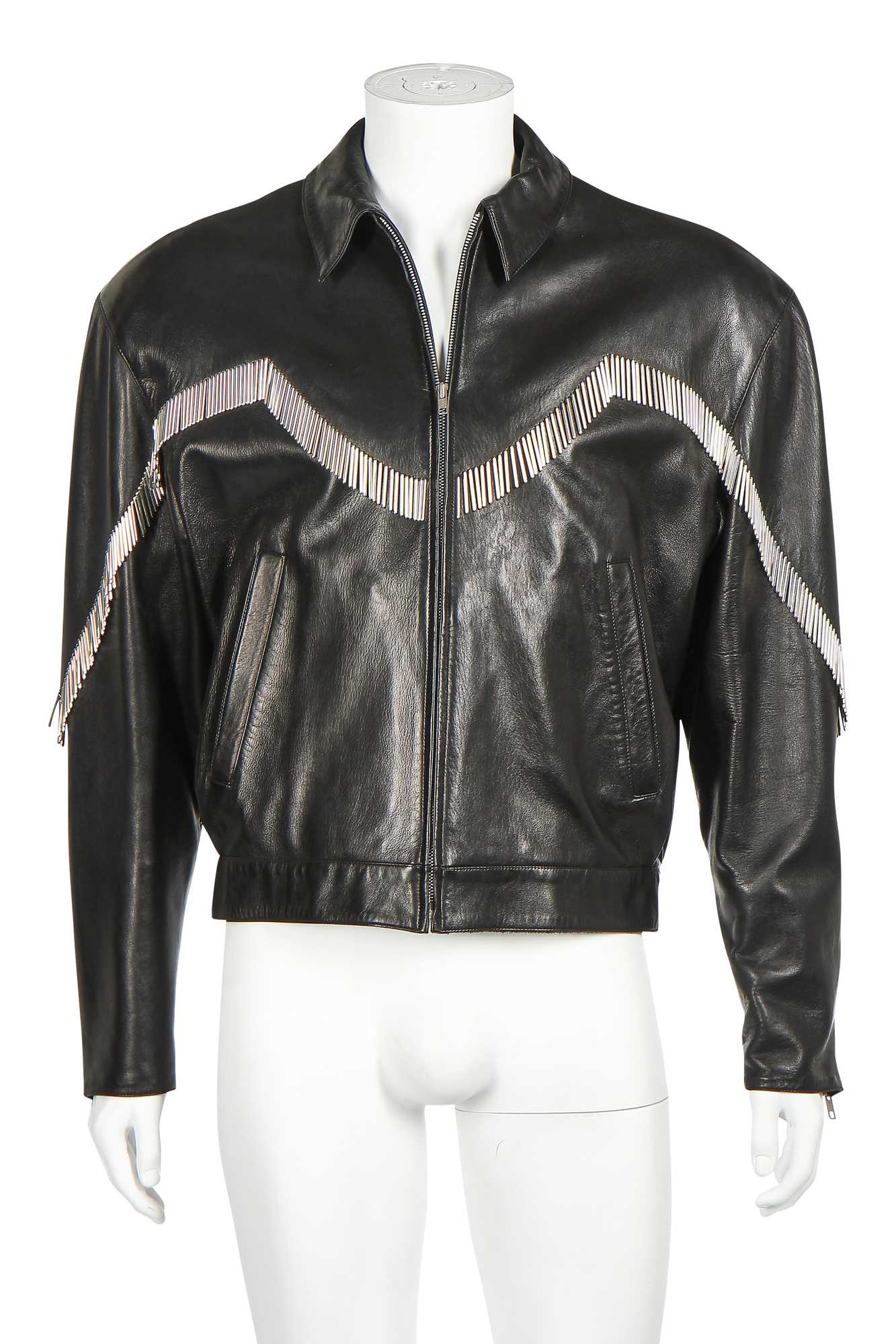 Lot 85 - A Claude Montana lambskin leather jacket,