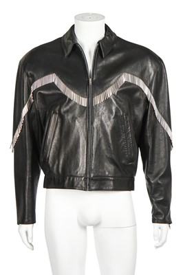 Lot 85 - A Claude Montana lambskin leather jacket, 1991