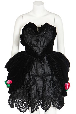 Lot 120 - An Antony Price sage-green guipure lace cocktail dress, circa 1990