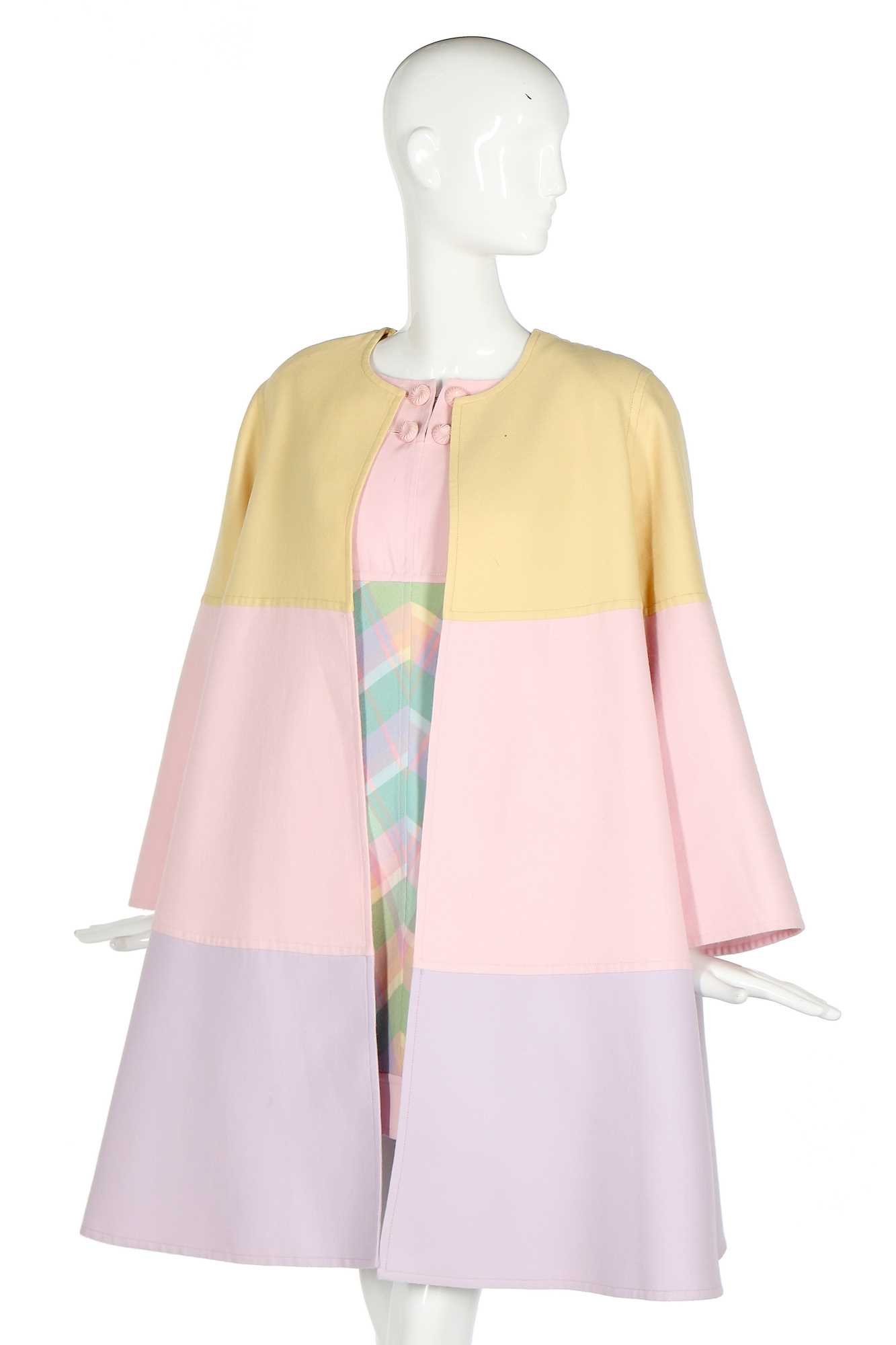 Lot 197 - A Valentino Garavani pastel-coloured day ensemble, 1991