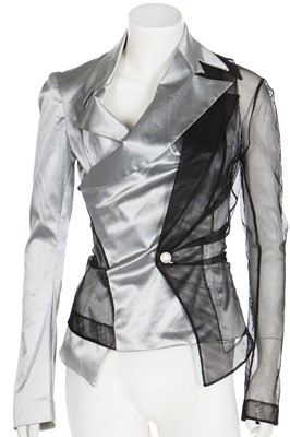 Lot 208 - A rare John Galliano stretch satin jacket, 'Josephine Bonaparte Meets Lolita' collection showpiece, Spring-Summer 1992