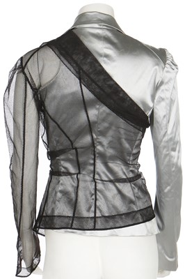 Lot 208 - A rare John Galliano stretch satin jacket, 'Josephine Bonaparte Meets Lolita' collection showpiece, Spring-Summer 1992