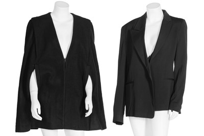 Lot 69 - A Comme des Garçons red cotton-blend jacket, 'Flat' or '2D' collection, Autumn-Winter 2012-13