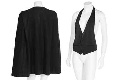 Lot 69 - A Comme des Garçons red cotton-blend jacket, 'Flat' or '2D' collection, Autumn-Winter 2012-13