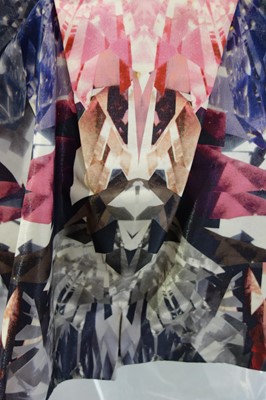 Lot 230 - Alexander McQueen printed pink 'Crystal' dress, 'Natural Dis-tinction, Un-Natural Selection', S/S 2009