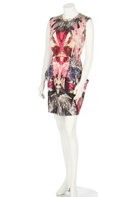 Lot 230 - Alexander McQueen printed pink 'Crystal' dress, 'Natural Dis-tinction, Un-Natural Selection', S/S 2009