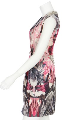 Lot 230 - Alexander McQueen printed pink 'Crystal' dress, 'Natural Dis-tinction, Un-Natural Selection', S/S 2009