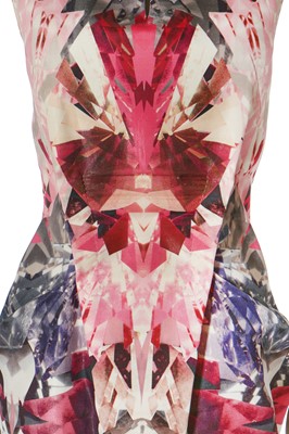 Lot 230 - Alexander McQueen printed pink 'Crystal' dress, 'Natural Dis-tinction, Un-Natural Selection', S/S 2009