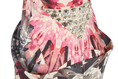 Lot 230 - Alexander McQueen printed pink 'Crystal' dress, 'Natural Dis-tinction, Un-Natural Selection', S/S 2009
