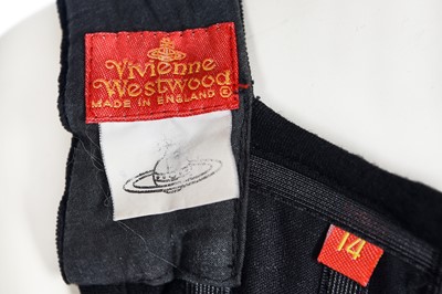 Lot 111 - A Vivienne Westwood black velvet corset, late 1980s-early 1990s