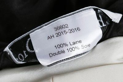 Lot 249 - A Christian Dior by John Galliano couture striped wool trouser ensemble, 'Equestrienne/Charles James' collection, Spring-Summer 2010