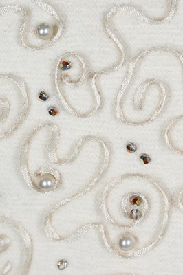 Lot 253 - A Chanel by Karl Lagerfeld ivory wool evening dress, 'Paris-Edinburgh' Métiers d'Art collection, 2012-13