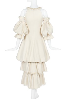 Lot 253 - A Chanel by Karl Lagerfeld ivory wool evening dress, 'Paris-Edinburgh' Métiers d'Art collection, 2012-13