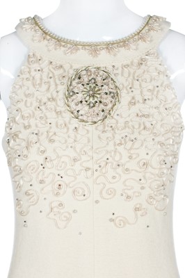 Lot 253 - A Chanel by Karl Lagerfeld ivory wool evening dress, 'Paris-Edinburgh' Métiers d'Art collection, 2012-13