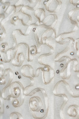 Lot 253 - A Chanel by Karl Lagerfeld ivory wool evening dress, 'Paris-Edinburgh' Métiers d'Art collection, 2012-13
