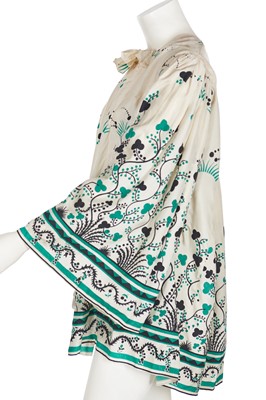 Lot 181 - An Ossie Clark for Radley/Celia Birtwell 'Babylon' printed silk smock/dress, circa 1969