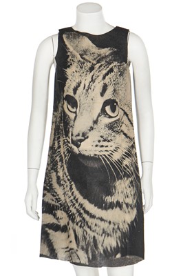 Lot 187 - A Harry Gordon disposable paper 'Cat' dress, 1968