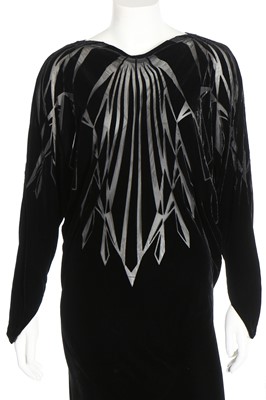 Lot 142 - A good group of Charles and Patricia Lester silk velvet clothing, 1980s