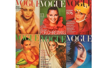 Lot 380 - British Vogue, complete run, 1976