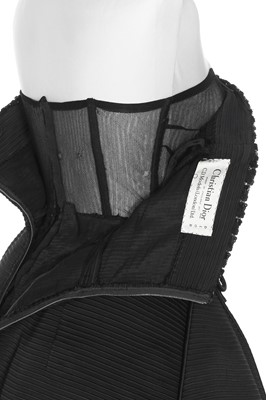 Lot 82 - A Christian Dior London black ottoman satin cocktail dress, model 'Sonnet', Spring-Summer, 1953