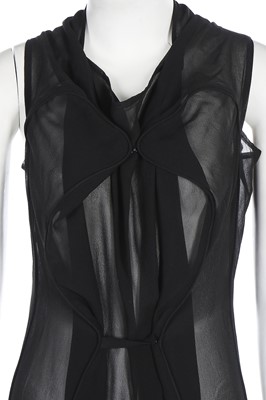 Lot 65 - A Maison Martin Margiela black chiffon dress, Autumn-Winter 2006