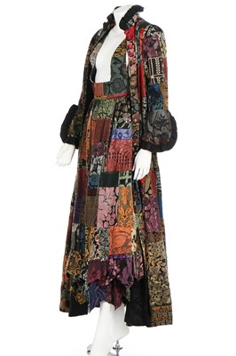 Lot 167 - A Catherine Buckley patchwork two-piece ensemble, 1970s