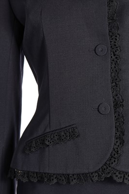 Lot 135 - A John Galliano for Givenchy navy-blue wool suit, 1996