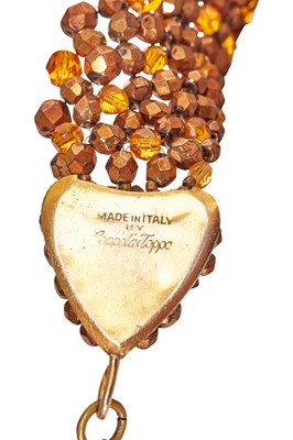 Lot 23 - A Coppola e Toppo beaded 'tie' necklace, 1960s