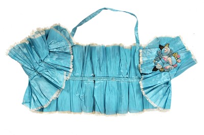 Lot 220 - A rare Boué Soeurs sky-blue silk-taffeta Robe de Style, model 'Pastel', Spring-Summer 1928