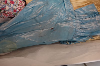 Lot 220 - A rare Boué Soeurs sky-blue silk-taffeta Robe de Style, model 'Pastel', Spring-Summer 1928