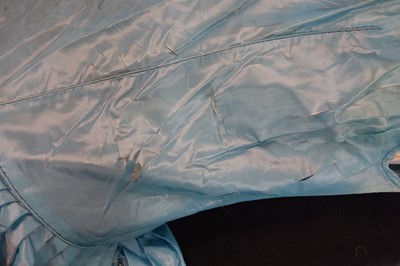 Lot 220 - A rare Boué Soeurs sky-blue silk-taffeta Robe de Style, model 'Pastel', Spring-Summer 1928