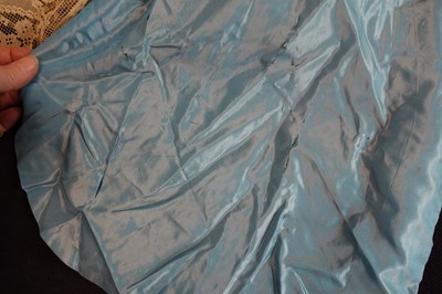 Lot 220 - A rare Boué Soeurs sky-blue silk-taffeta Robe de Style, model 'Pastel', Spring-Summer 1928