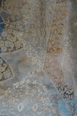Lot 220 - A rare Boué Soeurs sky-blue silk-taffeta Robe de Style, model 'Pastel', Spring-Summer 1928