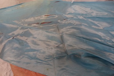Lot 220 - A rare Boué Soeurs sky-blue silk-taffeta Robe de Style, model 'Pastel', Spring-Summer 1928