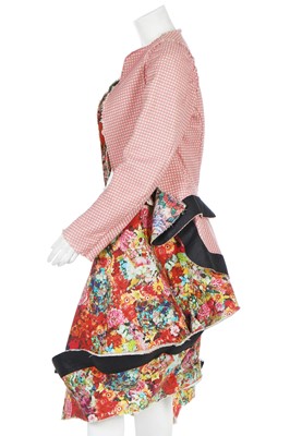Lot 71 - A Rei Kawakubo/Comme des Garçons digitally-printed floral cotton ensemble, Spring-Summer 2004 Ready-To-Wear