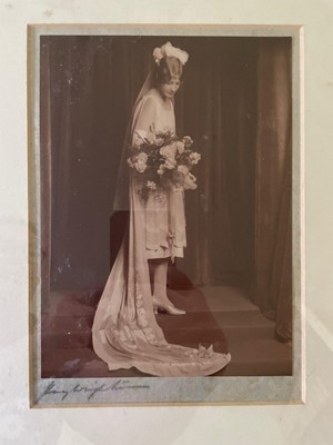 Lot 68 - A Mainbocher couture ivory satin court presentation gown, early 1930s